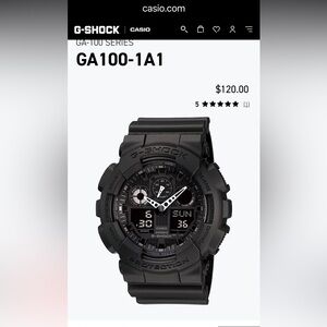 G-Shock Black Rugged Watch